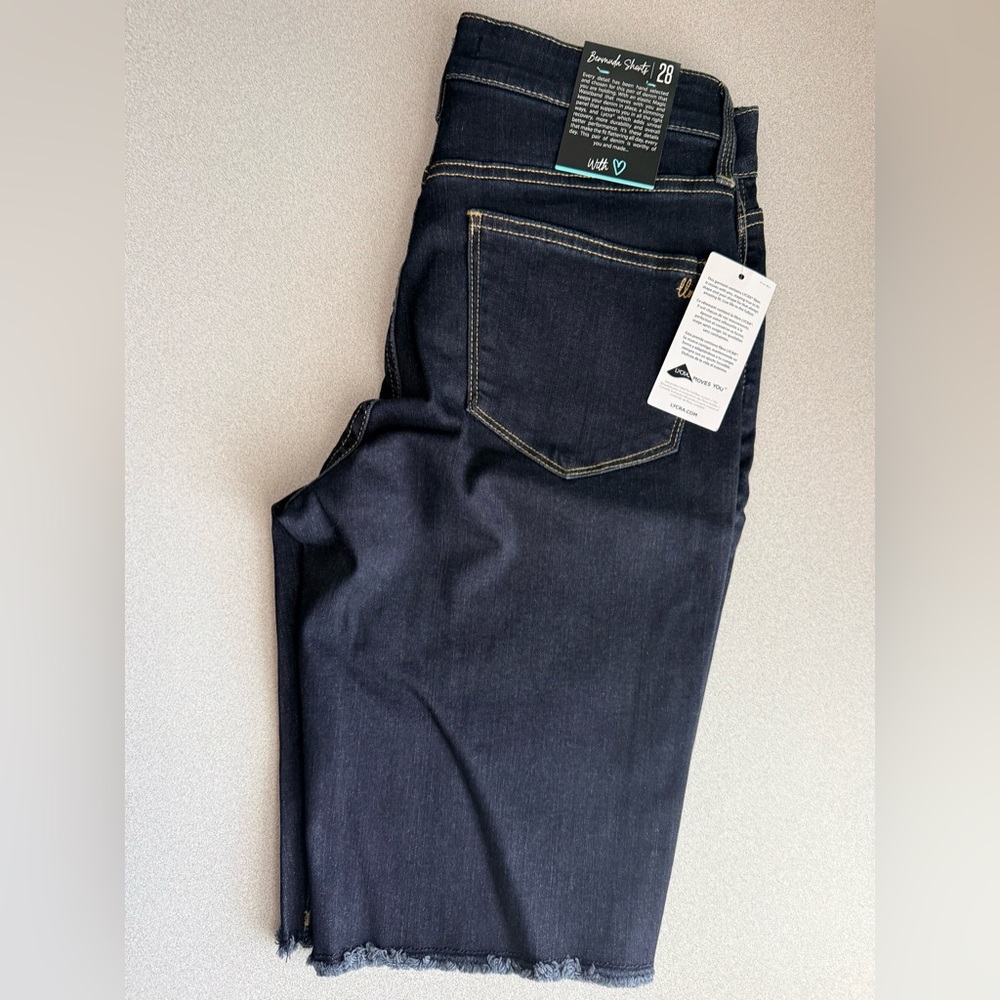 LuLaRoe Dark Blue Denim Bermuda Shorts
